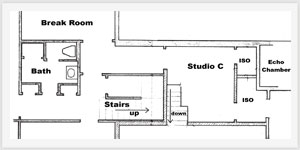 Winterwood Recording Studio Floor Plan